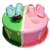 Pink And Green Baby Shower Cake From Lallantop Cake Shop Noida And East Delhi From Lallamtop Cake Shop