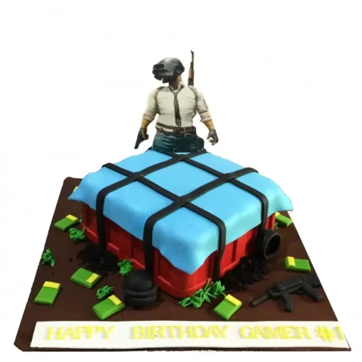 Pubg Gamer 1 Birthday Cake