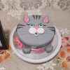 Pussy Cat Face Fondant Cake From Lallantop Cake Shop Noida And East Delhi From Lallamtop Cake Shop