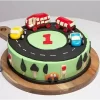 Race Track First Birthday Customized Fondant Cake From Lallantop Cake Shop Noida And East Delhi From Lallamtop Cake Shop