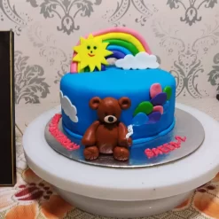 Rainbow Bear Fondant Cake from LallanTop Cake Shop – Delivery in East Delhi, South-East Delhi, Ghaziabad, and Noida