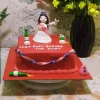 Red Fondant Bridal Bachelorette Cake From Lallantop Cake Shop