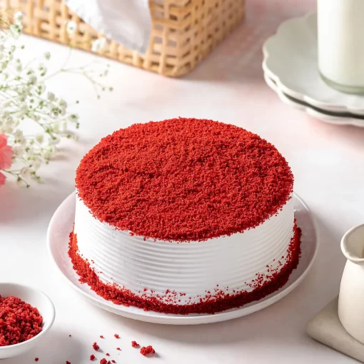 red velvet fresh cream cake From LallamTop Cake Shop