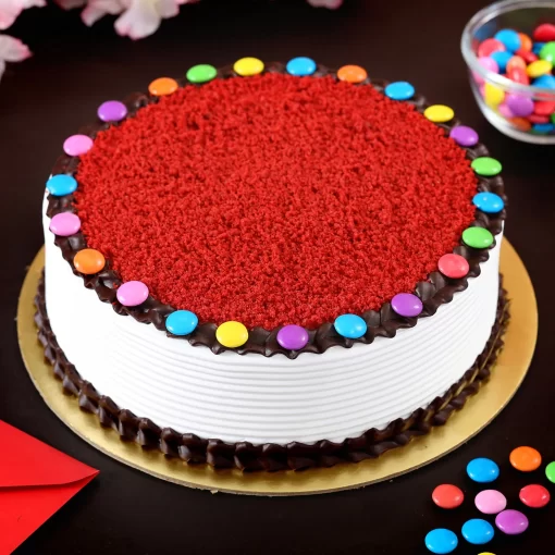 red velvet gems cake From LallamTop Cake Shop