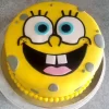 Round Sponge Bob Fondant Cake from LallanTop Cake Shop - Delivery in East Delhi, South-East Delhi, Ghaziabad, and Noida.