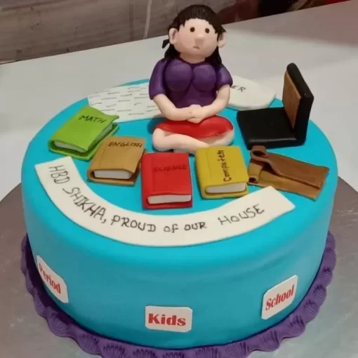 School Teacher Fondant Cake From Lallantop Cake Shop Noida And East Delhi From Lallamtop Cake Shop