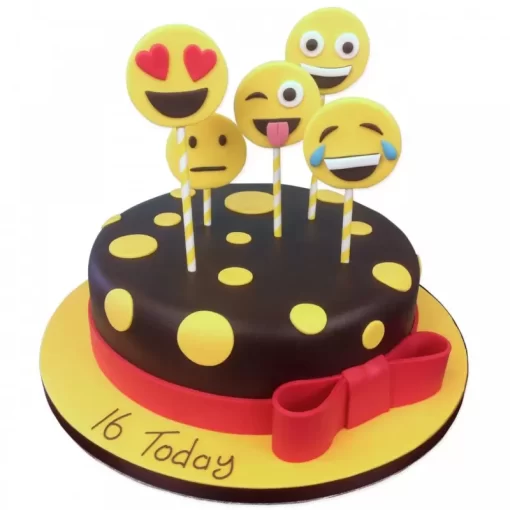 so emotional emoji fondant cake from lallantop cake shop noida and east delhi From LallamTop Cake Shop