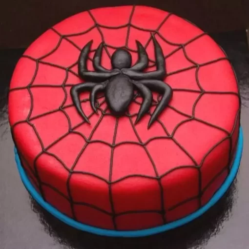 Spider Red Fondant Cake from LallanTop Cake Shop - Delivery in East Delhi, South-East Delhi, Ghaziabad, and Noida