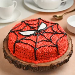 Spiderman Face Cream Cake from LallanTop Cake Shop