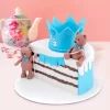 Teddy Bear Blue Half Year Birthday Cake From Lallantop Cake Shop Noida And East Delhi From Lallamtop Cake Shop