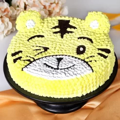 Tiger Face Cream Cake from LallanTop Cake Shop