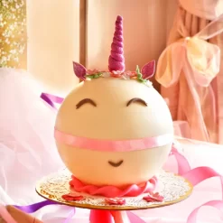 Unicorn Theme Pinata Ball Cake from LallanTop Cake Shop