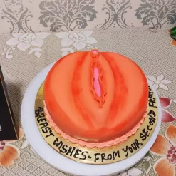 Vagina Theme Fondant Cake by LallanTop Cake Shop