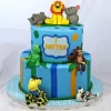 2 Layer Jungle Theme Cake From Lallantop Cake Shop Noida And East Delhi From Lallamtop Cake Shop