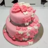 2 Tier Butterfly Theme Fondant Cake From Lallantop Cake Shop Noida And East Delhi From Lallamtop Cake Shop