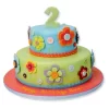 2 Tier Daisy Chain Fondant Cake From Lallantop Cake Shop Noida And East Delhi From Lallamtop Cake Shop