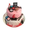 2 Tier Makeup Theme Fondant Cake From Lallantop Cake Shop Noida And East Delhi From Lallamtop Cake Shop