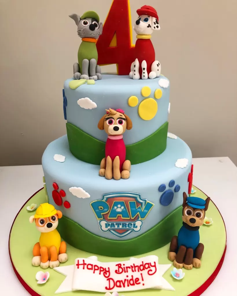 Order 2 Tier Paw Patrol Cake Online — Delivery In East Delhi And Noida ...