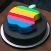 Apple Logo Themed Fondant Cake From Lallantop Cake Shop Noida And East Delhi From Lallamtop Cake Shop