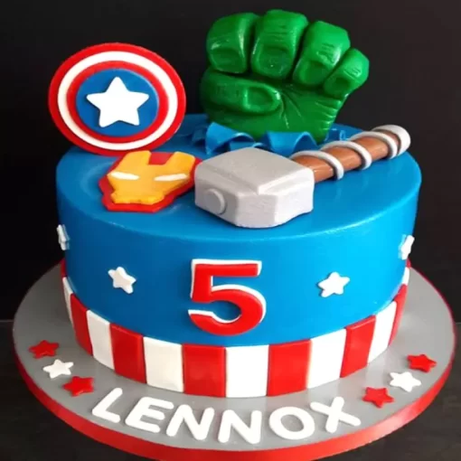 Avengers Fondant Cake