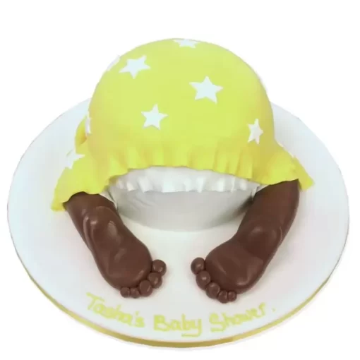 Babies Bottom Theme Fondant Cake