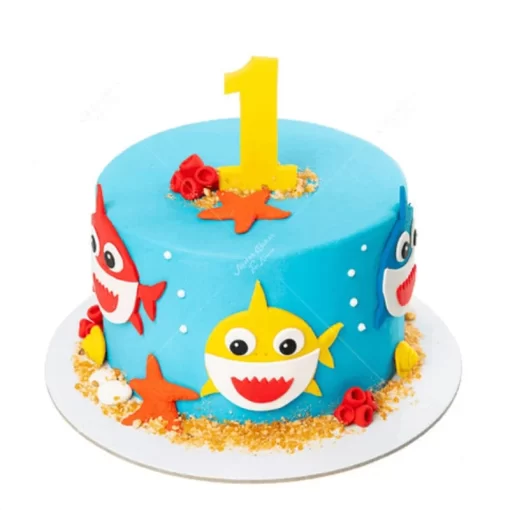 Baby Shark Fondant Cake