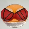 boobs in red bra fondant cake from lallantop cake shop noida and east delhi From LallamTop Cake Shop