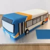 Bus Shape Birthday Fondant Cake From Lallantop Cake Shop Noida And East Delhi From Lallamtop Cake Shop