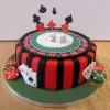 casino theme birthday fondant cake from lallantop cake shop noida and east delhi From LallamTop Cake Shop