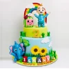 Coco Melon And Cute Elephant Theme Cake From Lallantop Cake Shop Noida And East Delhi From Lallamtop Cake Shop