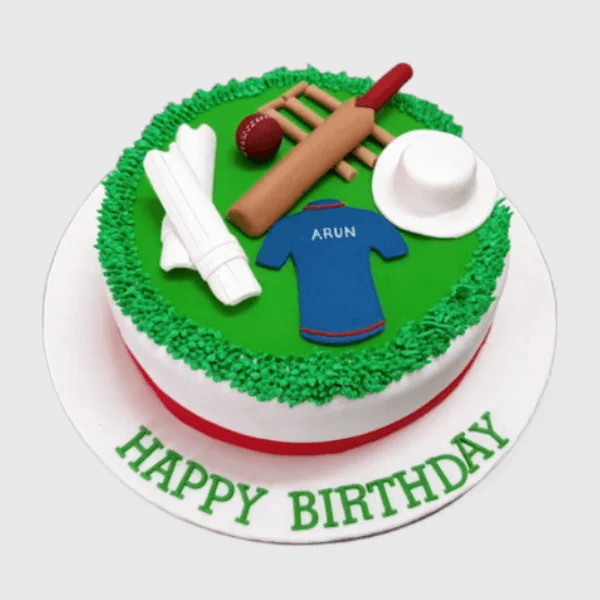 Order Cricket Ground Fondant Cake Online — Delivery In East Delhi And ...