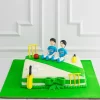 Cricket Pitch Fondant Cake From Lallantop Cake Shop Noida And East Delhi From Lallamtop Cake Shop