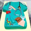 Doctor Uniform Themed Fondant Cake From Lallantop Cake Shop Noida And East Delhi From Lallamtop Cake Shop