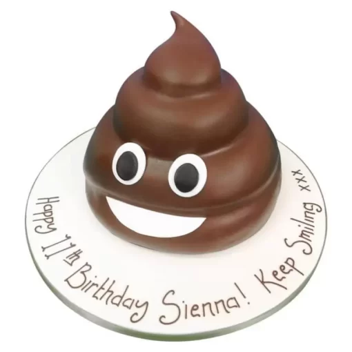 emoji poo fondant cake from lallantop cake shop noida and east delhi From LallamTop Cake Shop