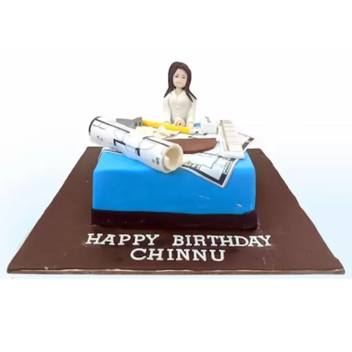 Female Architect Theme Birthday Cake From Lallantop Cake Shop Noida And East Delhi From Lallamtop Cake Shop