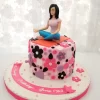 Girl Doing Yoga Birthday Cake From Lallantop Cake Shop Noida And East Delhi From Lallamtop Cake Shop