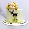 Girl With Balloon Semi Fondant Cake From Lallantop Cake Shop Noida And East Delhi From Lallamtop Cake Shop