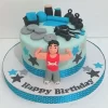 Gym Birthday Fondant Cake From Lallantop Cake Shop Noida And East Delhi From Lallamtop Cake Shop