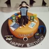 junkie guy theme fondant cake from lallantop cake shop noida and east delhi From LallamTop Cake Shop