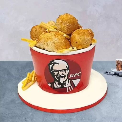 Kfc Chicken Bucket Fondant Cake