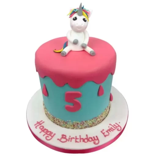 Little Unicorn Fondant Cake