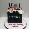 Mac Make Up Birthday Cake From Lallantop Cake Shop Noida And East Delhi From Lallamtop Cake Shop