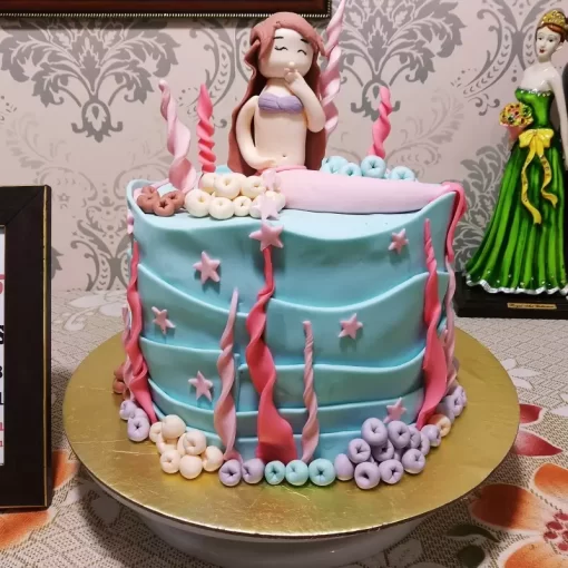 Mermaid Theme Fondant Cake From Lallantop Cake Shop Noida And East Delhi From Lallamtop Cake Shop