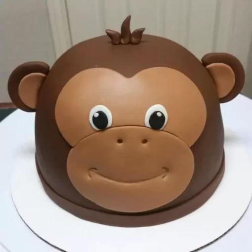 monkey customized fondant cake from lallantop cake shop noida and east delhi From LallamTop Cake Shop