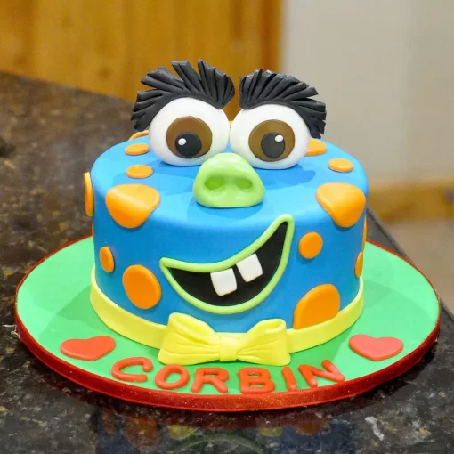 My Cute Monster Fondant Cake