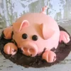 Pig Shape Fondant Cake From Lallantop Cake Shop Noida And East Delhi From Lallamtop Cake Shop