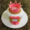 Pink Crown Birthday Fondant Cake From Lallantop Cake Shop Noida And East Delhi From Lallamtop Cake Shop