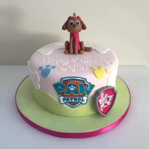 Pink Paw Patrol Birthday Cake