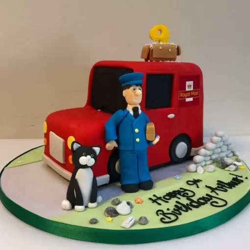 Postman Pat Fondant Cake