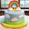 Rainbow And Clouds Cake From Lallantop Cake Shop Noida And East Delhi From Lallamtop Cake Shop